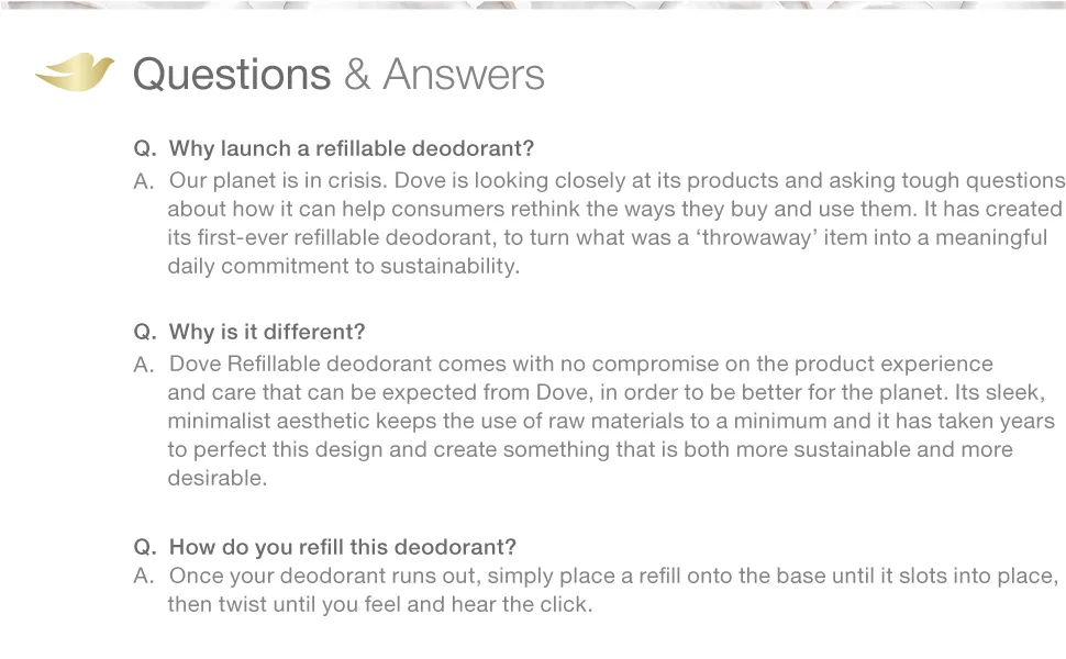 Dove Deodorant Refills Refill Kit 0% Aluminum Sensitive Aluminum Free Deodorant  1.13 oz - Questions & Answers