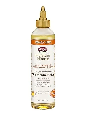 African Pride Moisture Miracle Hydrate & Renew Curl Milk & Hair Detangler  For Natural Coils & Curls  Hydrates & Controls Frizz  12 oz Single - product information 13