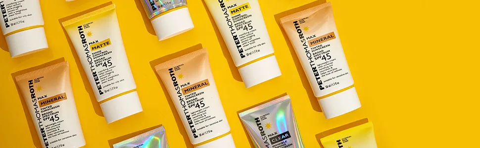 Peter Thomas Roth | Max Clear Invisible Priming Sunscreen Broad Spectrum SPF 45 | Makeup Primer with SPF  Water-Resistant Sunscreen Gel with Silky Finish  1.7 fl. oz. - Peter Thomas Roth, SPF, Max Clear