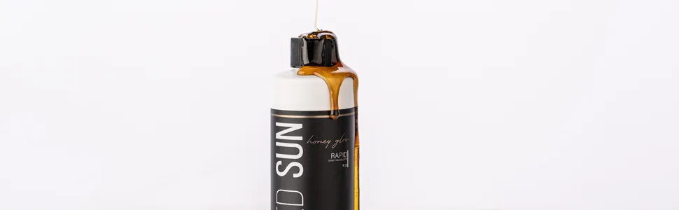 Naked Sun Honey Glow Rapid 1 Hour Express Violet Spray Tan Solution - 8 oz Airbrush Sunless Tanning Spray Mist - rapid tanning solution