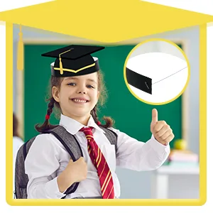 40 Pieces Paper Graduation Crown for Kids  Adjustable Paper Hats Blue - product information 5