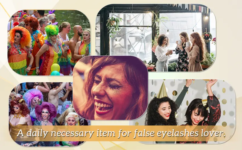 DSLONG 5 Pairs False Eyelashes Japanese Style Makeup Thick Eyelash Extension cosplay Makeup Eyelashes reusable Lashes Eye Makeup Tools 1G01 - Makeup for every occasion