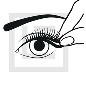 Eylure Line & Lash Kit  Clear Lash Glue Pen and False Lashes  Faux Mink Wispy - step 2