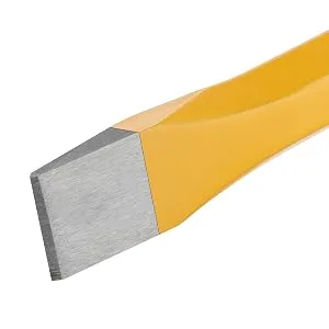 Firecore FS305F Masonry Chisel with Hand Guard  12 inches Heavy Duty Flat Chisel with Hand Protection  Concrete Mortar Stone Breaker Chisel for Demolishing Carving Splitting Breaking Cutting - Firecore FS305P Masonry Chisel with Hand Guard