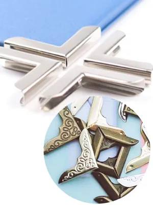 Book Corner Protector Metal Corner Cover for Scrapbook Album Menu Folder Include 50PCS Gold  50PCS Silver and 50PCS Bronze (150PCS) - aixin