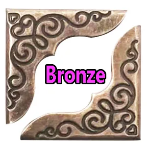 Book Corner Protector Metal Corner Cover for Scrapbook Album Menu Folder Include 50PCS Gold  50PCS Silver and 50PCS Bronze (150PCS) - yanse1