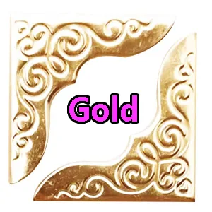 Book Corner Protector Metal Corner Cover for Scrapbook Album Menu Folder Include 50PCS Gold  50PCS Silver and 50PCS Bronze (150PCS) - yanse3