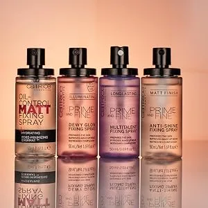 Catrice | Oil Control Matt Fixing Spray | Minimizes Visibility of Pores | Sets Makeup for 18 hours | Mattifying | Vegan & Cruelty Free - Oil-Control Matte Fixing Spray