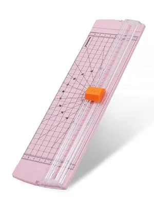 Rayson RC4000P-US Paper Cutter Trimmer  A4 Size (12 inch) Paper Cutter for Coupon  Craft Paper and Photos (Light Pink) - Rayson RC4100 paper cutter trimmer