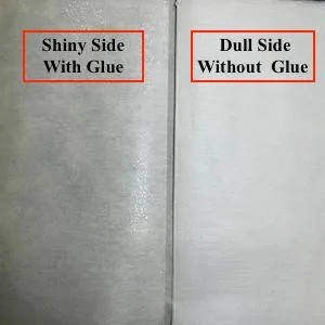 MAROBEE Medium Weight Iron On Fusible Interfacing for Sewing Projects  (40 Inch x 3 Yard) White Non-Woven - Shiny Side