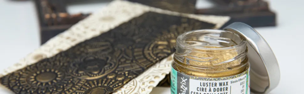 Sizzix Gold  Effectz Luster Wax 664809  Metallic Gilding Polish  20ml - product information 3