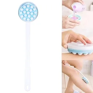 Body Bath Massager  Back Bath Massager  Long Handled Lotion Oil Cream Applicator Body Leg Bath Brush Massager Massaging Tool Body Lotion Applicator - Body Bath Massager