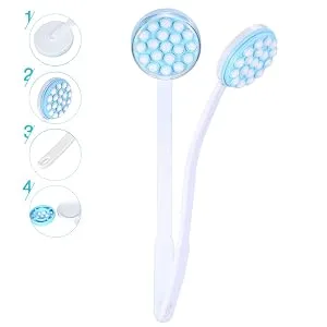 Body Bath Massager  Back Bath Massager  Long Handled Lotion Oil Cream Applicator Body Leg Bath Brush Massager Massaging Tool Body Lotion Applicator - Body Bath Massager