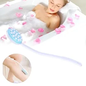 Body Bath Massager  Back Bath Massager  Long Handled Lotion Oil Cream Applicator Body Leg Bath Brush Massager Massaging Tool Body Lotion Applicator - Body Bath Massager