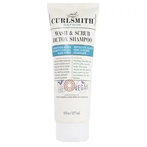 CURLSMITH - Clarifying Wash Day Bundle  Including Pre-Biotic Primer  Wash & Scrub Detox Pro-Biotic & Post-Biotic Calming Conditioner - curlsmith Wash and scrub detox shampoo