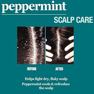 Difeel Peppermint Scalp Care Hair Mask 12 oz. - Before and After