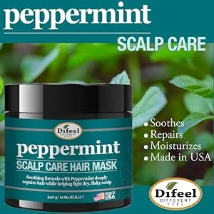 Difeel Peppermint Scalp Care Hair Mask 12 oz. - Mask