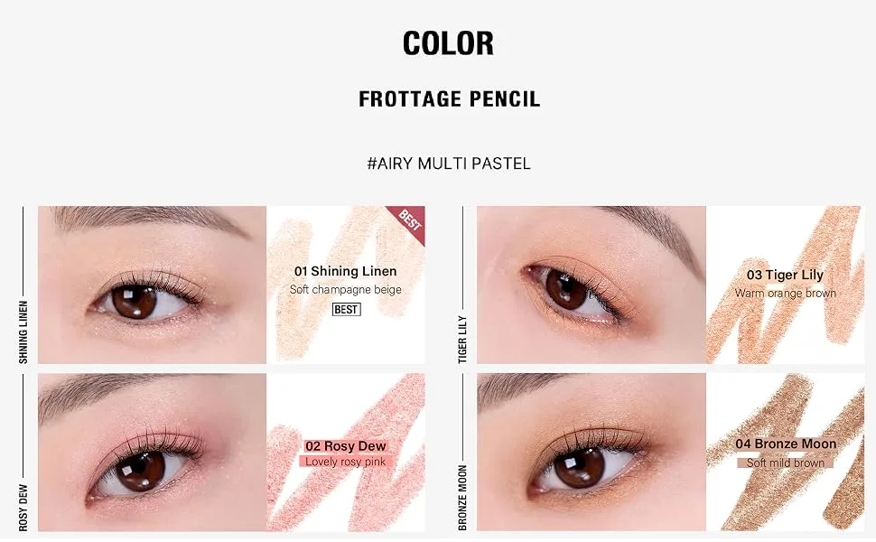 Too Cool for School - Artclass Frottage Pencil  Eye Shadow  Blusher  Soft & Natural Blending  K Beauty 3 Tiger Lily - Frottage 6