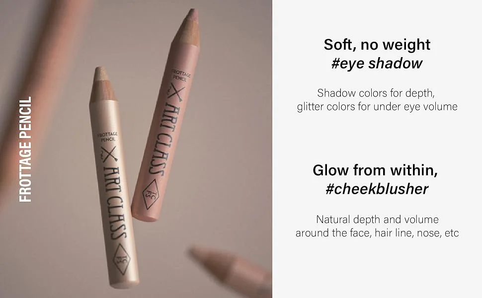 Too Cool for School - Artclass Frottage Pencil  Eye Shadow  Blusher  Soft & Natural Blending  K Beauty 1 Shining Linen - Frottage 4