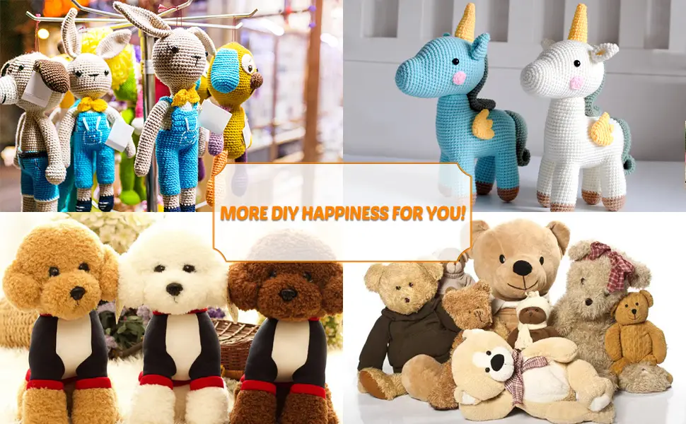600pcs Plastic Colored Safety Eyes and Noses for Amigurumi  6mm 14mm colors - DIY happiness