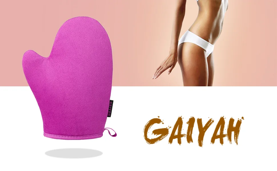 GAIYAH Self Tanning Mitt Applicator - Self Tanning Mitten Self Tanner Mitt Applicator Self Tanning Glove for Self Tan Mitt Applicator Sunless Tanning Mitts Tan Mitten for Tanning Lotion  Mousse  Spray - Self tanning mitt