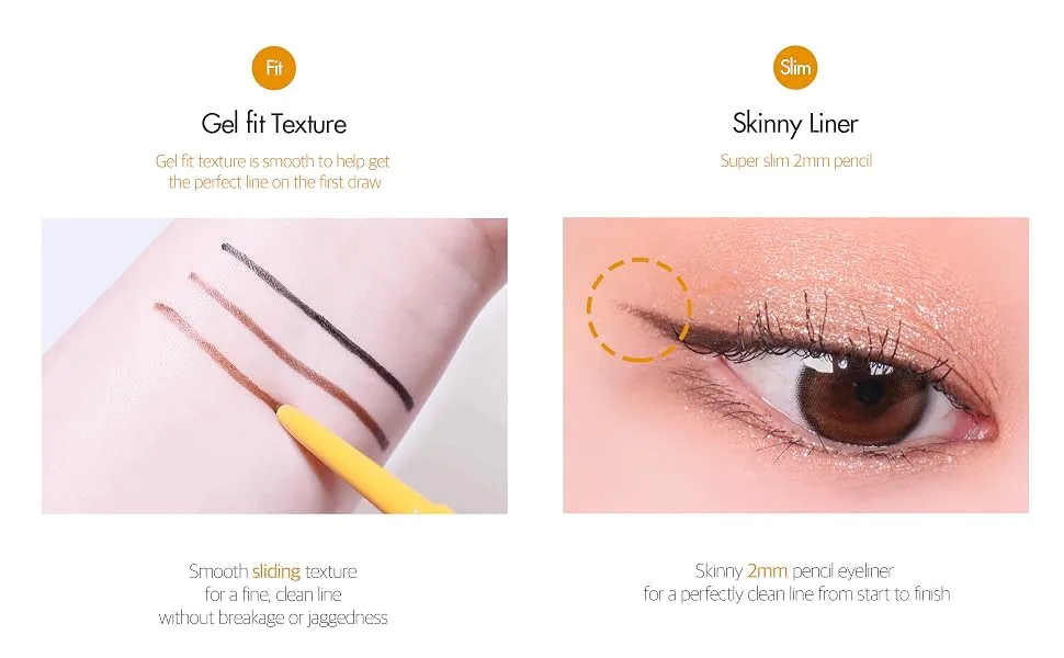 Too Cool for School - Artclass Fixing Gel Liner 3 Amber Brown - Too Cool for School Artclass Fixing Gel Liner 4