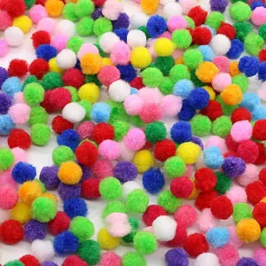 YooThink 1500 Pieces Pompoms for Crafts Small Size 1CM Small pom poms for Crafts Pompoms for DIY Creative Crafts Decorations - product information 2