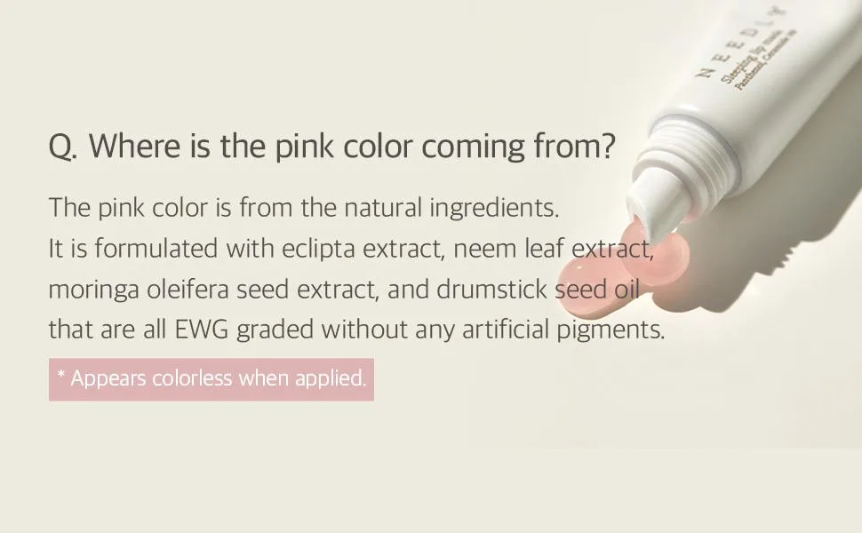 NEEDLY | Sleeping Lip Mask | Enhancing the moisture barrier | Revitalizing overnight treatment - pink