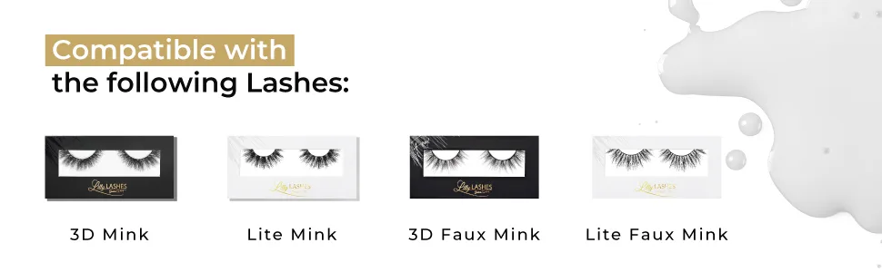 Lilly Lashes Power Liner Eyelash Glue for False Lashes | Clear Lash Glue | Quick Dry  Waterproof  Lash Adhesive | Vegan & Cruelty Free - Lilly Lashes Power Liner Eyelash
