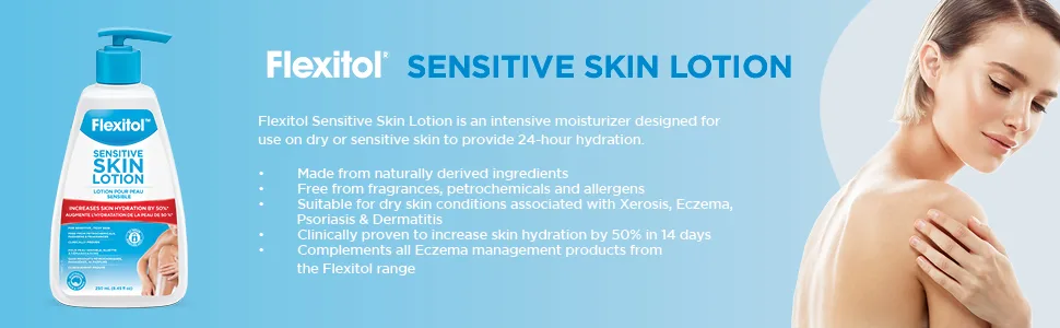 Flexitol Sensitive Skin Lotion  250 ml  8.45 Oz - Flexitol Sensitive Skin Lotion