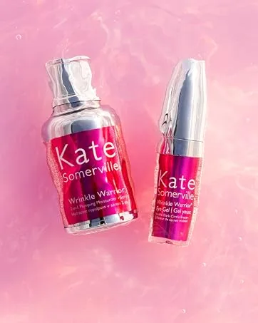 Kate Somerville Daily Deflector  Mineral Sunscreen | Broad Spectrum SPF 40 | PA ++++ | High Sun Protection & Protects Against Blue Light | 1.7 Fl Oz - kate somerville wrinkle warrior mositurizing eye gel dermal hydrating