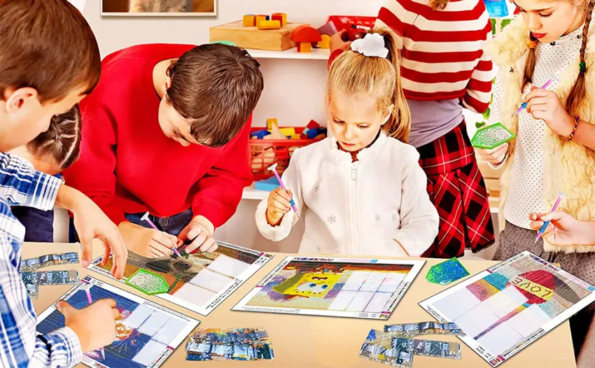 100 Pieces Diamond Painting Release Paper  15 X 10 CM Double-Sided Non-Stick Cover Replacement Paper 5D Diamond Painting Accessories and Tools for Kids - gift for kids