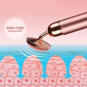 HOTACE Jade Roller for Face Electric Vibrating Face Roller Massager 100% Natural Rose Quartz Roller Skin Care Tools-Pink - product information 7
