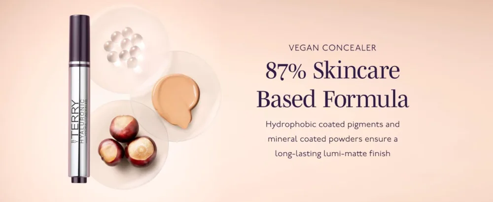 By Terry Hyaluronic Hydra-Concealer | Cream Concealer | 100 Fair | Skincare-Based  Vegan Formula | Brightens & Protects | 6.3g (0.22 oz) - UNIQUE FORMULA