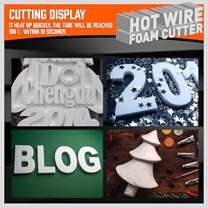 HORUSDY 3-IN-1 Hot Wire Foam Cutter  Foam Cutter Electric Cutting Machine Pen Tools Kit - product information 4