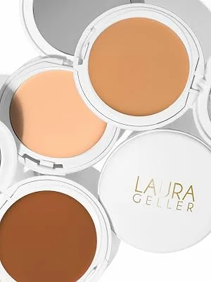 LAURA GELLER NEW YORK Timeless Skin Cream Compact Foundation  Medium to Full Coverage Medium 230 230 Medium - Timeless Skin