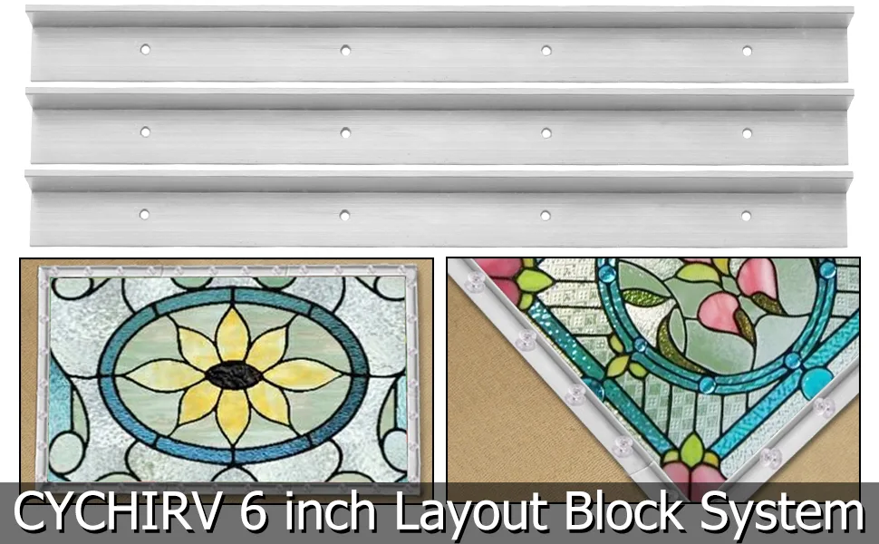 Layout Block System for Stained Glass 6 inch - homasote
