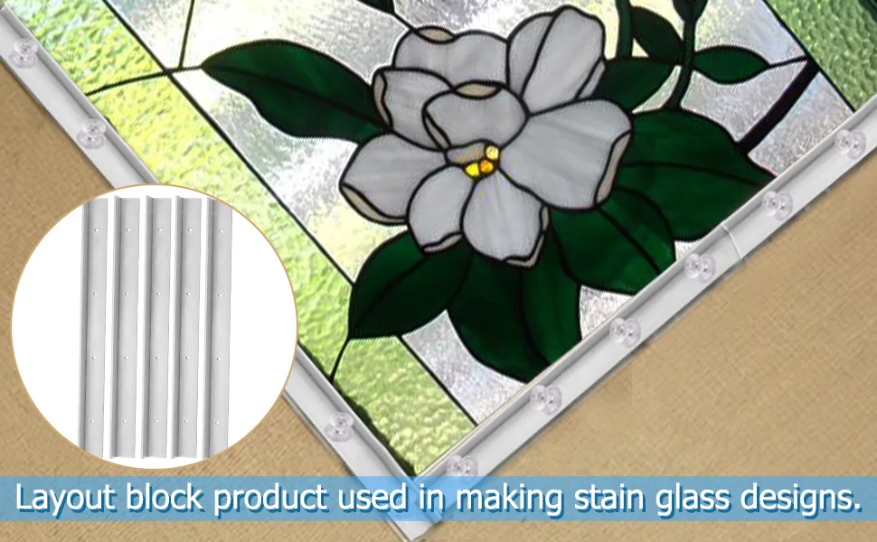 Layout Block System for Stained Glass 6 inch - morton plush