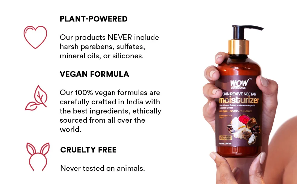 WOW Skin Science Skin Revive Nectar Moisturizing Lotion for All Skin Types  Dry  Oily  Flaky - 300 ml - Revive Nectar Moisturizing Lotion for All Skin Types