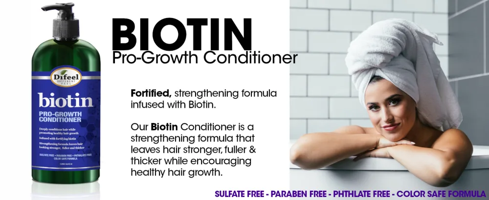 Difeel Biotin Root Stimulator 2.5 oz. - Follicle Stimulator for Hair Growth - Difeel Biotin Conditioner PREM A+