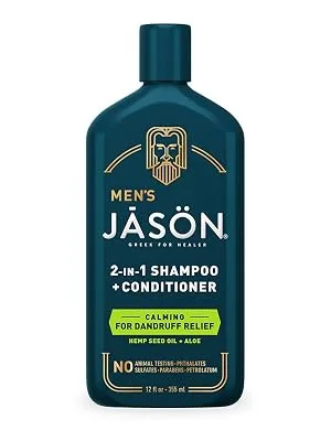 J S N Men's Hydrating 2-in-1 Shampoo + Conditioner  12 oz - Jason Men