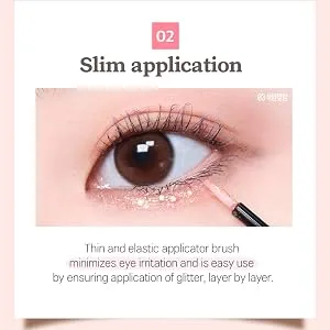 CORINGCO Eye Glitter Makeup Liquid Eyeshadow Sparkle | Shabam Shabam Romantic Glitter Shadow 01 Tears Light K beauty Makeup Shimmer 01Tears Light - 300_02