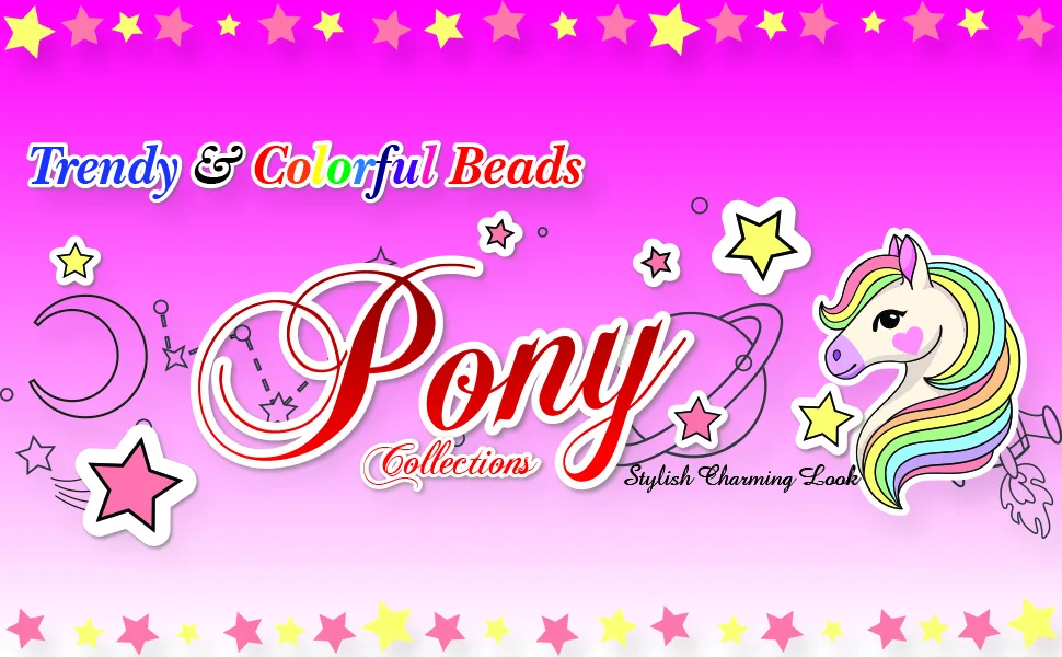 48 Pcs Beads Jewelry Making Kit DIY Hair Braiding Bracelet Ornaments Crafts Jumbo Round Pony (Clear) - bead