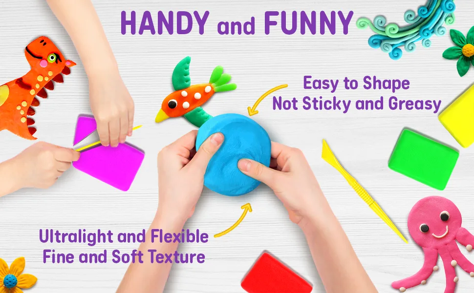 Air Dry Clay 36 Colors  Soft & Ultra Light  Modeling Clay for Kids with Accessories  Tools and Tutorials - product information 2