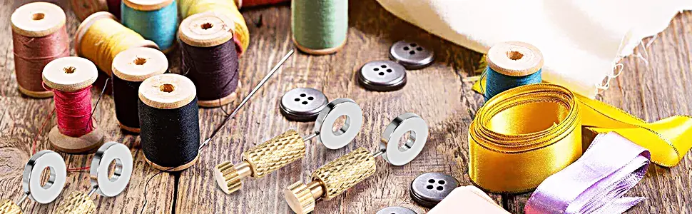 Bopfimer 10Pcs DIY Tools Handmade Leather Goods Tools Suture Fixing Needle Leather Goods Fixed Needle Sparse Stitch - Positioning Needles
