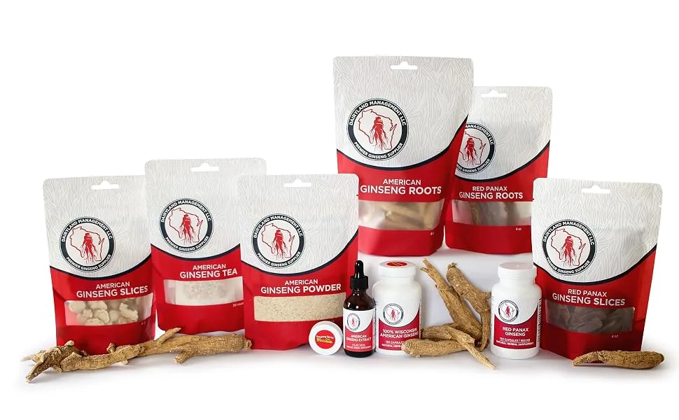 Red Panax Ginseng Powder with Natural Ginsenosides - Supports Healthy Energy  Vitality  Mood and More - asian ginseng, korean ginseng, american ginseng, ginseng capsules, ginseng powder