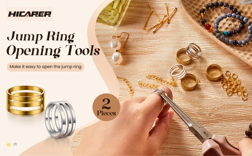 2 Pieces Jump Ring Opening Tools Opening Closing Rings Tool Stainless Steel Jump Ring Opener Circle Jump Ring Tool for Jewelry Makers Craft Projects Supplies (Silver) - product information 1