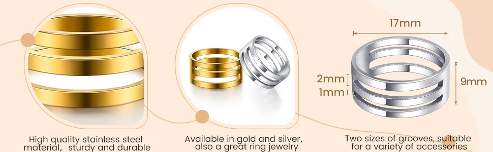 2 Pieces Jump Ring Opening Tools Opening Closing Rings Tool Stainless Steel Jump Ring Opener Circle Jump Ring Tool for Jewelry Makers Craft Projects Supplies (Silver) - product information 2