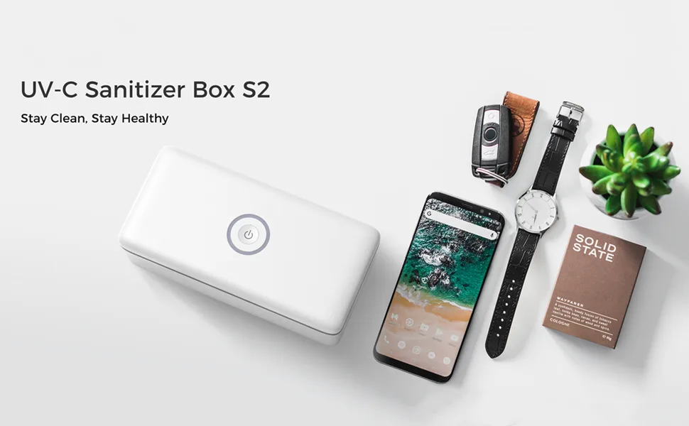 UV Light Sanitizer Box  UV-C Sterilizer Box  UV Phone Sanitizer Box for Smartphone Jewellery and Household Items - product information 9