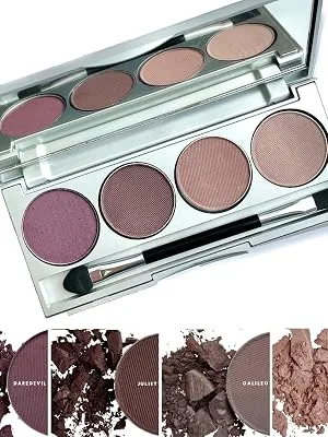 Honeybee Gardens AMAZON EXCLUSIVE Amethyst Glow' Refillable Eye Shadow Palette | Natural Ingredients | Gluten Free  Vegan  Paraben Free - Amethyst Glow Eye Shadow Palette